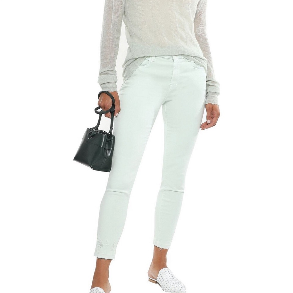 J BRAND Alana High Rise Crop Destructed NWT - 25